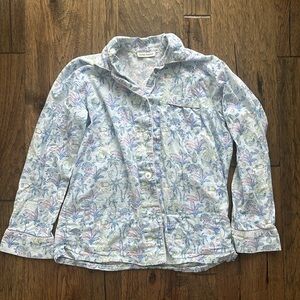 Roller Rabbit Blue Floral Pajama Top
